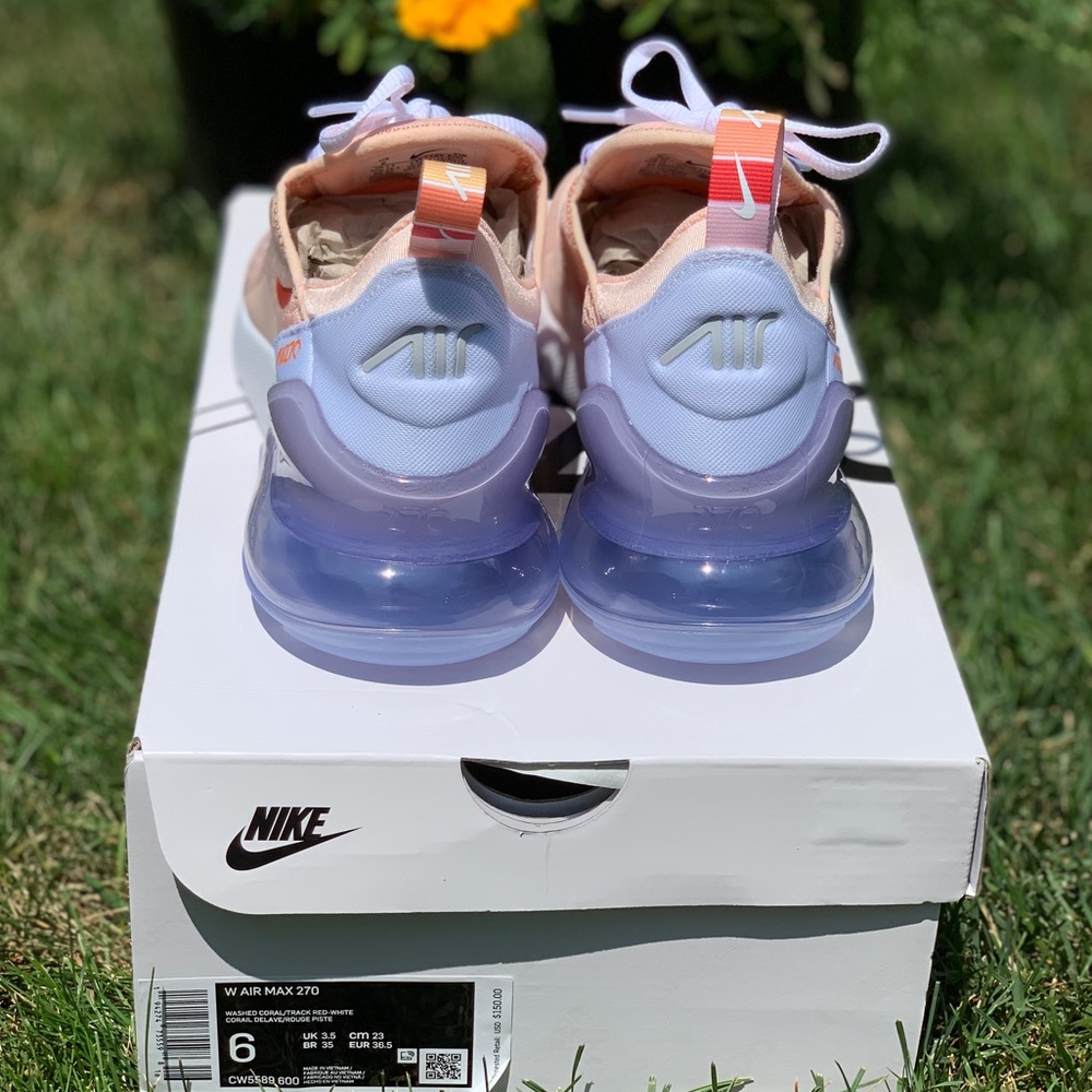 ❗️SOLD❗️New Nike Air Max 270 premium coral sneaker - Picture 4 of 5